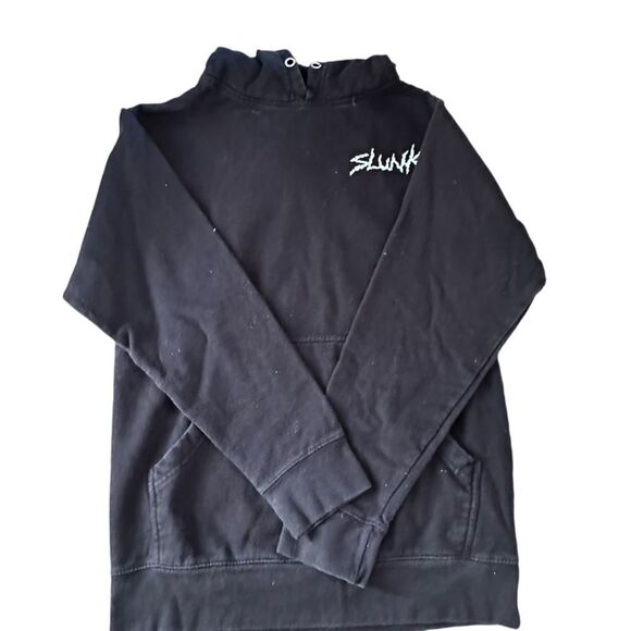 Slunks ~  “What goes around comes around” Black hoodie ~size Small - Picture 2 of 11